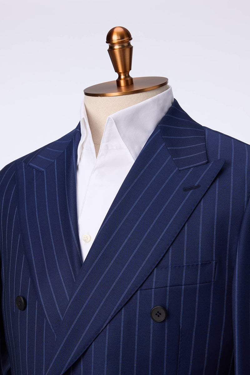 Grey Gold Pinstripe Suit