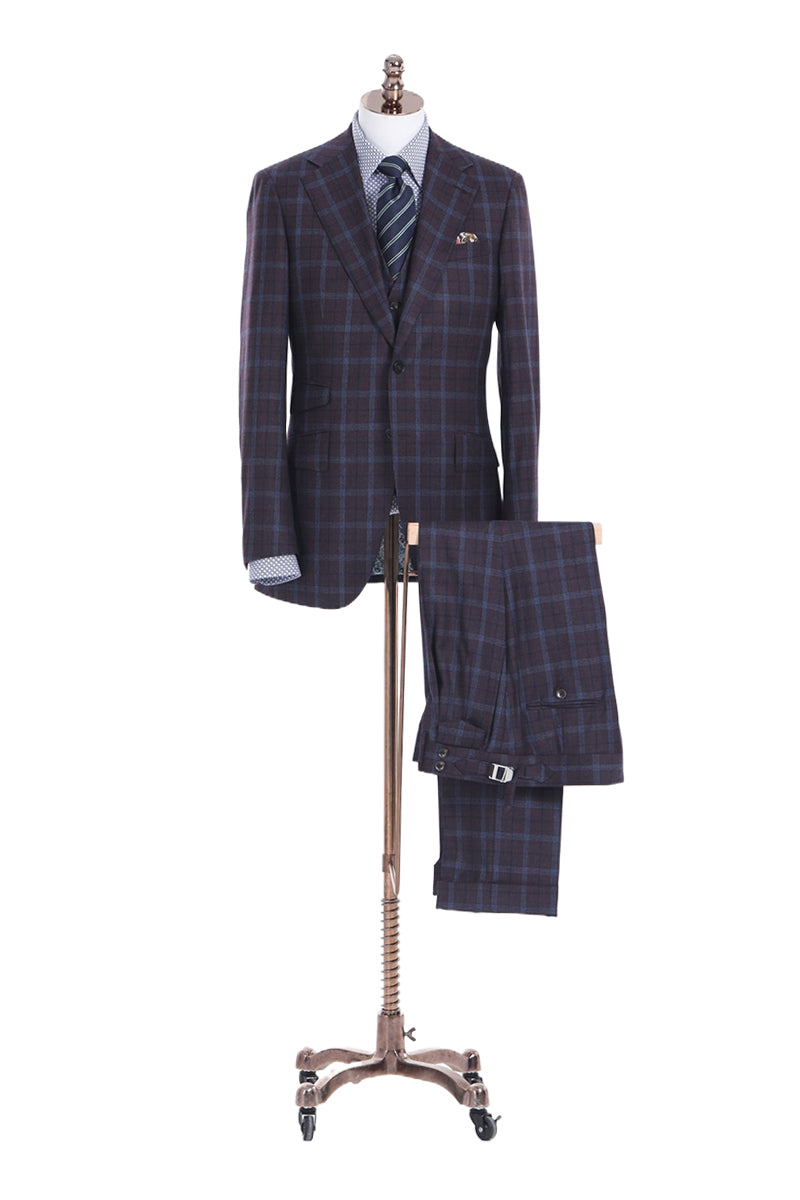 Grey W/ Blue Windowpane