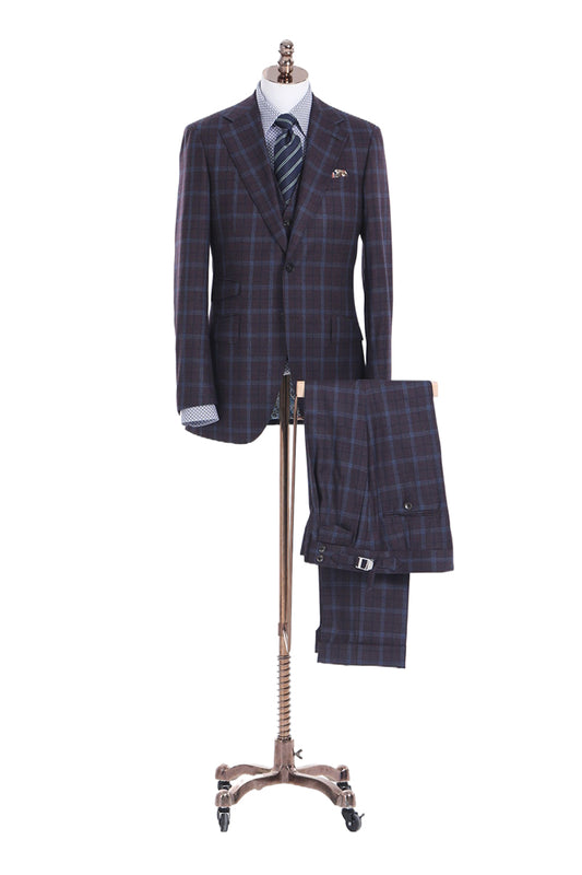 Grey W/ Blue Windowpane