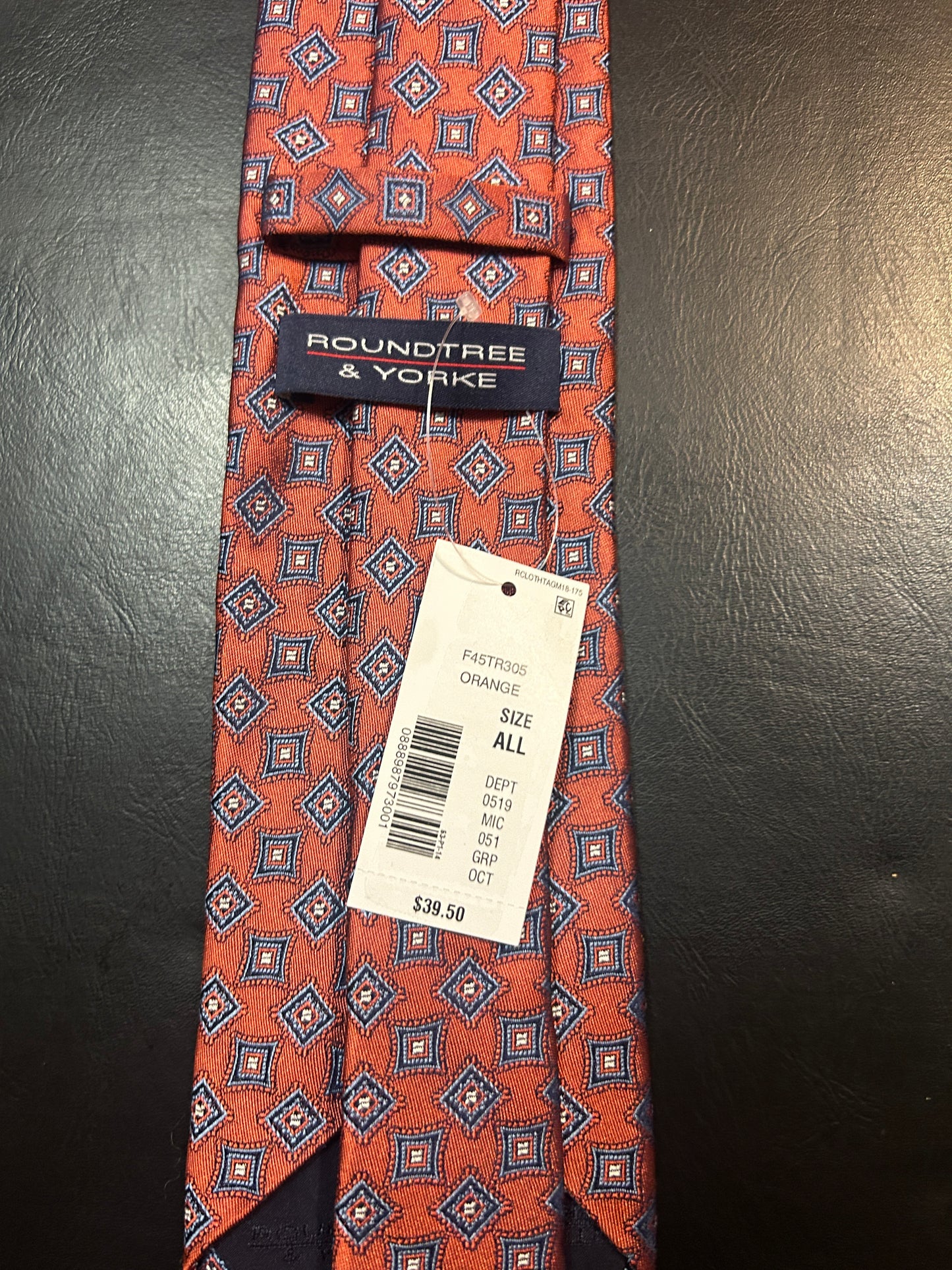 York & Roundtree 100% Silk Tie
