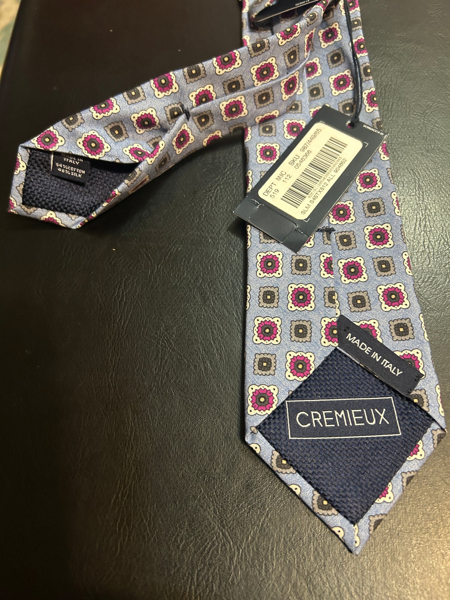 Cremieux Cotton/Silk Blend Tie