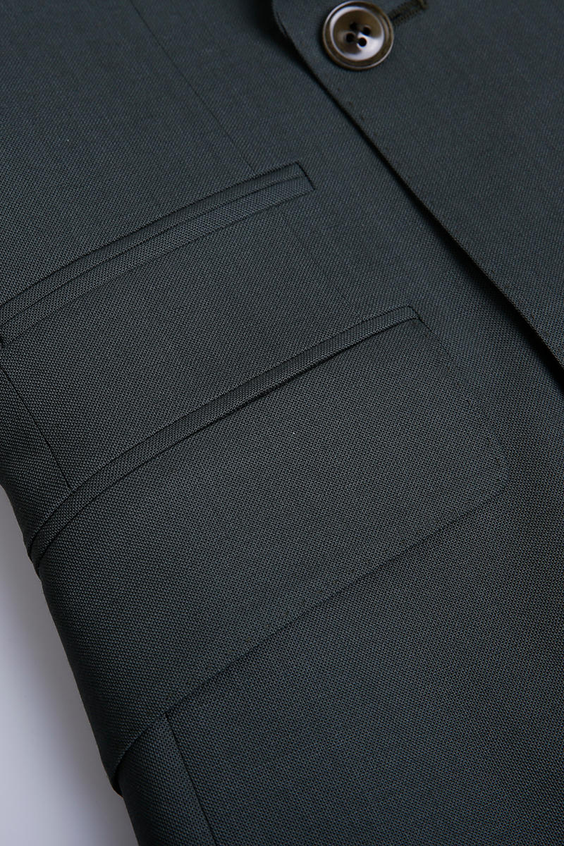 Dark Green Wool Suit- DAX7853
